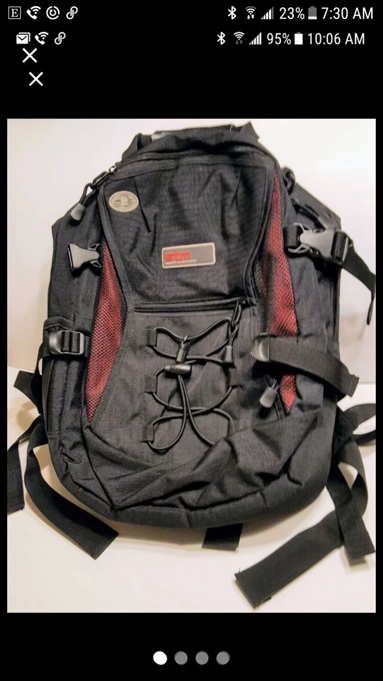STM HAVEN COMPUTER BLACK BACKPACK PO# FL-2093 (3 EXPANDABLE